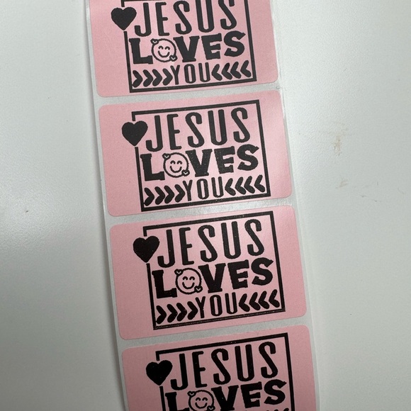 Jesus loves you sticker for small business sticker 2" thankyou Stickers labels - Picture 6 of 10